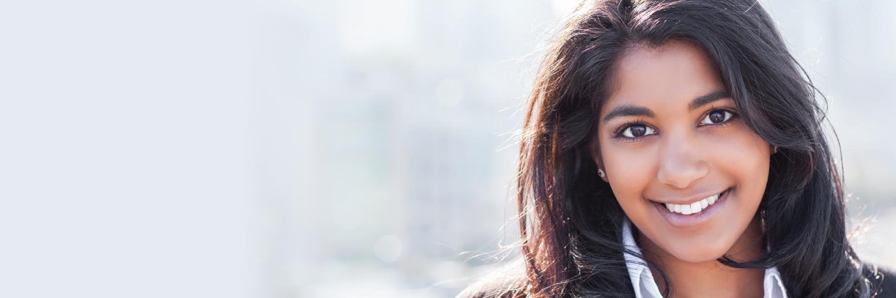 woodland hills woman smiling